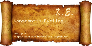 Konstantin Evelina névjegykártya